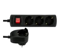 REV Ritter 0012392514 - Ciabatta elettrica a 3 ingressi Powersplit, 2 m, colore nero