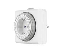 REV Ritter 0025020109 - Timer da giorno meccanico, colore: bianco