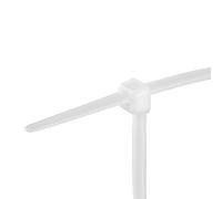 REV Ritter 0508272555 - Set di 100 fascette per cavi, 368 x 4,8 mm, bianco