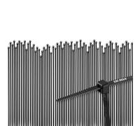 REV Ritter 0508300555 - Fascette per Cavo Plastica Grandi, 100 pezzi, 368 x 4,8, nero
