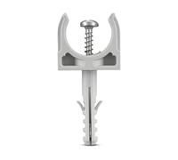 REV Ritter 0509748555 - Fascetta di serraggio EN 20, con tassello e viti, confezione da 10 pezzi