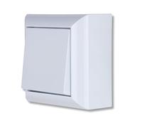 REV-Ritter Interruttore/Commutatore 0511472777 PlanoLuxe a parete Completo Bianco