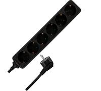REV Ritter 0512364555, Ciabatta multipresa x6 KS 1,4 m, colore: Nero