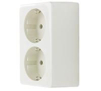 REV Ritter, 0510071777, Presa elettrica Standard, a moduli, montaggio sopraintonaco, colore: Bianco