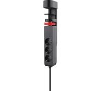 REV Ritter Steckdosenleiste 3-fach per Tischmontage con USB 0015728512 Strip