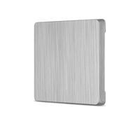 REV Serie di interruttori NOVA - Copertura per interruttore a croce, pulsante, interruttore Wi-Fi o interruttore A/W, colore alluminio