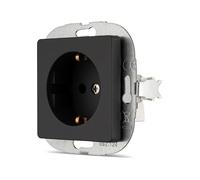 REV Serie di interruttori NOVA - Presa con coperchio, a incasso, maggiore protezione da contatto, antracite