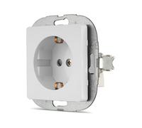 REV Serie di interruttori NOVA - Presa con coperchio, a incasso, protezione contro il contatto elevata, bianco