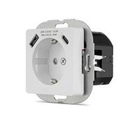REV Serie di interruttori NOVA - Presa USB combinata (USB A & C), bianco