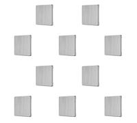 REV Serie di interruttori Nova, set risparmio - 10 x copertura per interruttore a croce, pulsante, interruttore Wi-Fi o interruttore A/W, colore alluminio