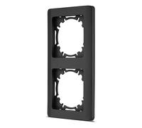 REV Serie di interruttori NOVA, telaio a 2 ingressi per prese, interruttori della luce e altri inserti, antracite