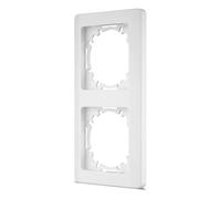 REV Serie di interruttori NOVA - Telaio a 2 vie per prese, interruttori della luce e altri inserti, bianco