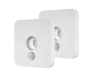 REV Set di 2 lampade a batteria con sensore di movimento, 50 lm, dimmerabili, con strisce adesive per un facile montaggio, ideale come luce per scale, orientamento e armadio, bianco