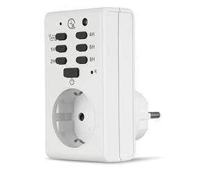 REV Timer meccanico con funzione crepuscolare e conto alla rovescia, bianco