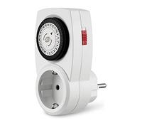 REV Timer Temporizzatore analogico risparmio energetico, programmi 24 x 1 giorno, Intervallo minimo 30 minuti, carico massimo Out 3680 W