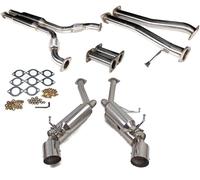 REV9 Doppio Scarico Acciaio Inox Silenziatore Punta Per 03-06 G35 Coupe 03-08