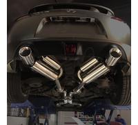 REV9 Doppio Scarico Inossidabile Parete Silenziatore Punta Per 09-17 370Z Z34