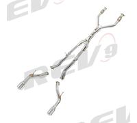 REV9 Flowmaxx Inossidabile Scarico Completo Kit Per 16-23 Infiniti Q50 V6 3.0L