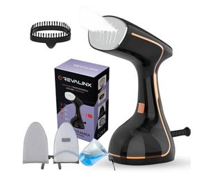 REVALINX Ferro da Stiro Verticale 1800W a Vapore Portatile da Viaggio con Schermo LCD, Serbatoio 320ml, Riscaldamento Rapido, Antigoccia - Stiratore Verticale per Tutti i Tessuti e Casa