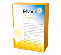 Revamil Melginate Garza Sterile Medicata Alginato E Miele 5 X5 Cm 5 Pe