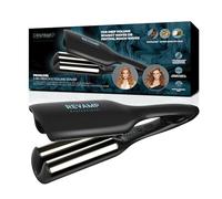REVAMP 2 in 1 Beach & Volume - Piastra per onde capelli in ceramica Progloss - Arricciacapelli professionale per beach waves voluminose o onde larghe stile sirena su capelli lunghi o mossi