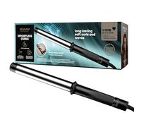 REVAMP Effortless Curls Ferro Arricciacapelli Extra Lungo - 32mm con Fusto Ampio, 25% più lungo, Smart Heat - Per Capelli Lunghi, Infuso con Olio di Argan Arricciacapelli Professionale per Onde Lucide