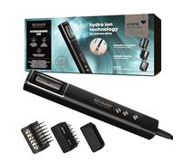 REVAMP HydroShine Phon per Capelli Professionale 3 in 1 - Spazzola ad Aria Calda con Tecnologia Hydro Ion per Idratazione e Lucentezza - Compatto e Ultraleggero