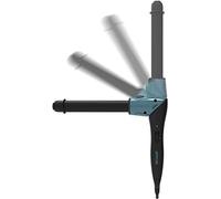 REVAMP Progloss Diverse, Ferro Arricciacapelli in Ceramica con Manico Girevole e Rotante a 90° per Arricciare i Capelli, Infuso con Oli Protettivi, Diametro 32 mm, Nero