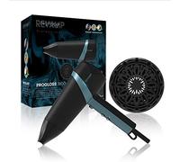 REVAMP Progloss Quad Ionic 3800, Asciugacapelli Professionale con Beccuccio e Diffusore, Phon con Tecnologia Ionica, Infuso con Oli Liscianti, 4 Impostazioni di Calore, 2 Velocità, Nero e Blu