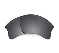 REVANT Lenti di Ricambio compatible con Oakley Flak Jacket XLJ, Polarizzate, Nero Cromo MirrorShield
