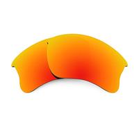 REVANT Lenti di Ricambio compatible con Oakley Flak Jacket XLJ, Polarizzate, Rosso Fuoco MirrorShield