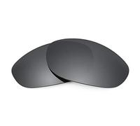 REVANT Lenti di Ricambio compatible con Oakley Monster Dog, Polarizzate, Nero Cromo MirrorShield