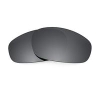 REVANT Lenti di Ricambio compatible con Oakley Split Jacket, Polarizzate, Nero Cromo MirrorShield