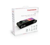 THOMSON - Radio Sveglia Display Digitale Con Funzione Di Ricarica A Induzione 15 W, Nero