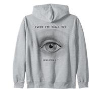Revelation 1:7 Rapture & Second Coming Every Eye Shall See Felpa con Cappuccio