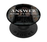 Revelation 3:20 Answer Before It's Too Late Evangelism PopSockets PopGrip Adesivo