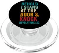 Revelation 3:20 I Stand at the Door and Knock - Jesus Quote PopSockets PopGrip per MagSafe