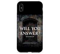 Revelation 3:20 I Stand at the Door & Knock, Will You Answer Custodia per iPhone XS Max