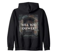 Revelation 3:20 I Stand at The Door & Knock, Will You Answer Felpa con Cappuccio
