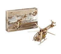 Revell 00611 - Tiny Adventures - Elicottero - Kit modellino in legno in scala 1:30 - con motore Pull Back & Go - Larghezza rotore 30 cm