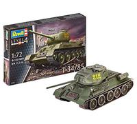 T-34/85 Tank 1:72 Plastic Model Kit REVELL
