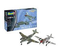 REVELL 03711 SET MODELLO AEREI COMBATTIMENTO ME262 & P-51B MODELLO REVELL 1/72