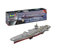 Revell 05173 - Modellino originale fedele della USS Enterprise CVN-65 (Platinum Edition) Level 5 in scala 1:400 per esperti