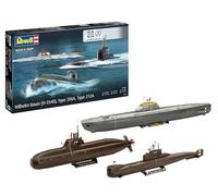 Revell 05186 70 anni Bundeswehr: Wilhelm Bauer, Tipo 206A, Class2 scala 1:144 - Kit modello in plastica non costruita/non verniciata