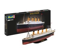 Revell 05497 R.M.S. Titanic (sistema a clic), scala 1:600, non costruito, precolorato, a incastro (non colla), kit modellino in plastica