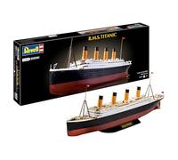 Revell 05497 R.M.S. Titanic (sistema a clic), scala 1:600, non costruito, precolorato, a incastro (non colla), kit modellino in plastica