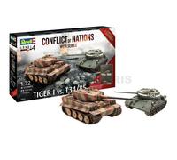 REVELL 05655 1/72 Gift Set "Conflict of Nations WWII Series" Tiger I vs. T34/85
