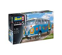 Volkswagen T1 Samba Bus Flower Power 1:24 REV07050 - revell modellismo
