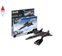 Revell 1:110-Model Merlo Model Set Lockheed SR-71 Blackbird, Colore Non Verniciato, 63652