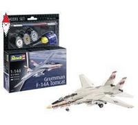 Revell 63782 - Modellino Grumman F-14A Tomcat, scala 1:144, non costruito/non verniciato, in plastica, con accessori